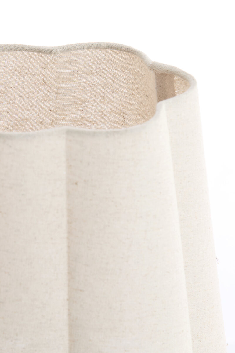 Lámpara de mesa color crema con estructura acanalada Light & Living Musaby – H. 50 cm - Imagen 3