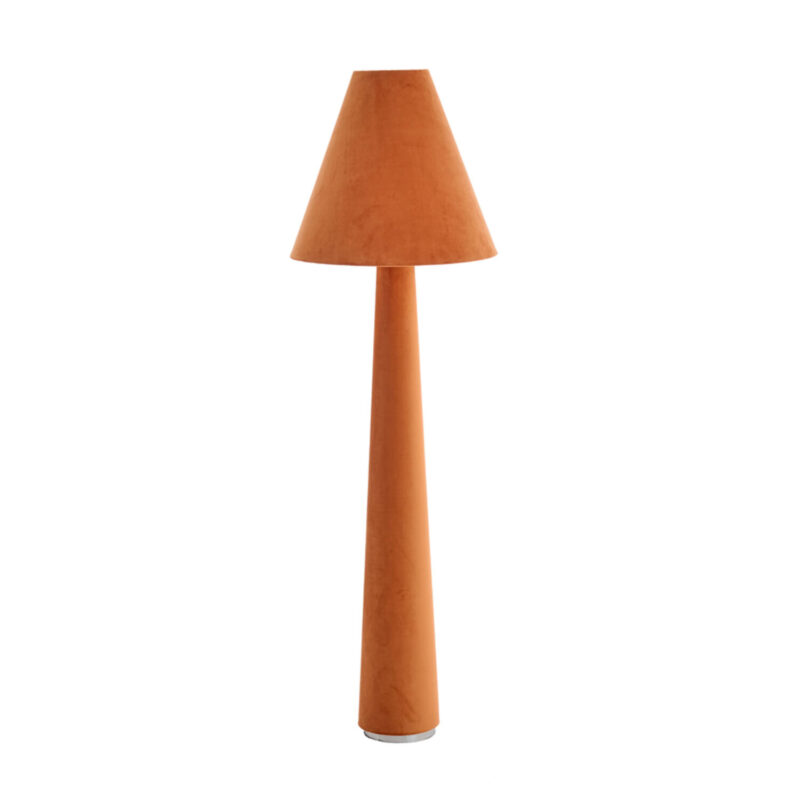 Lámpara de pie naranja con estilo retro Light & Living Devia - H. 168 cm