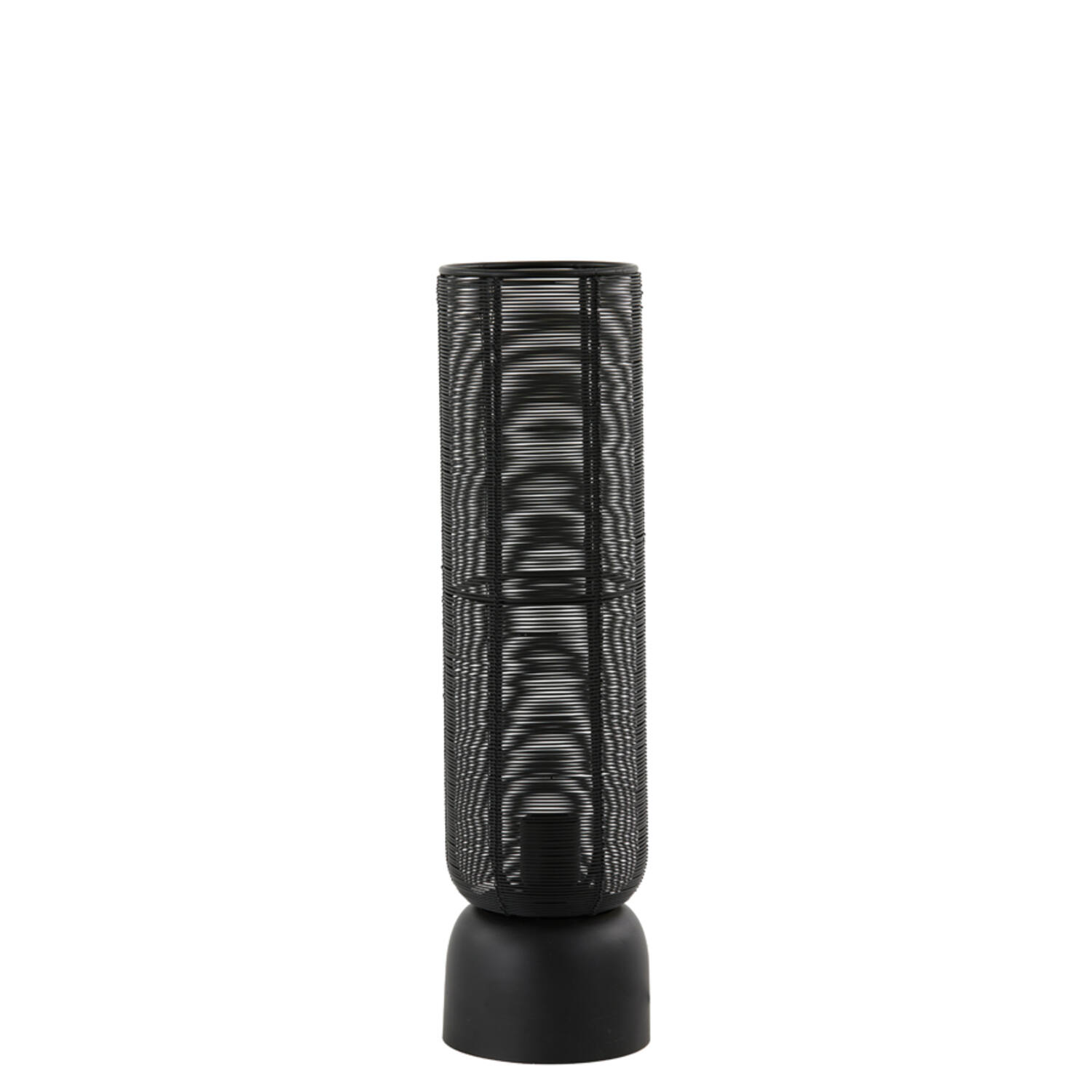 Lámpara cilíndrica negra de alambre Light & Living Lezuza – H. 49,5 cm