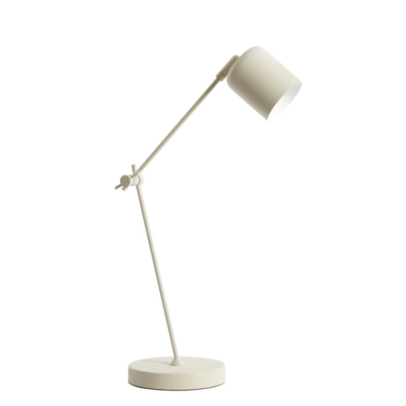 Lámpara de escritorio beige con brazo articulado Light & Living Rijeka - H. 51 cm