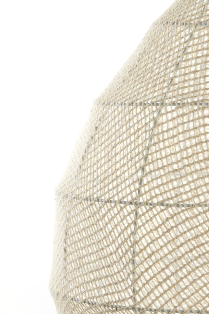 Lámpara tejida beige con aspecto de ratán Light & Living Makassar - Ø 50 cm - Imagen 7