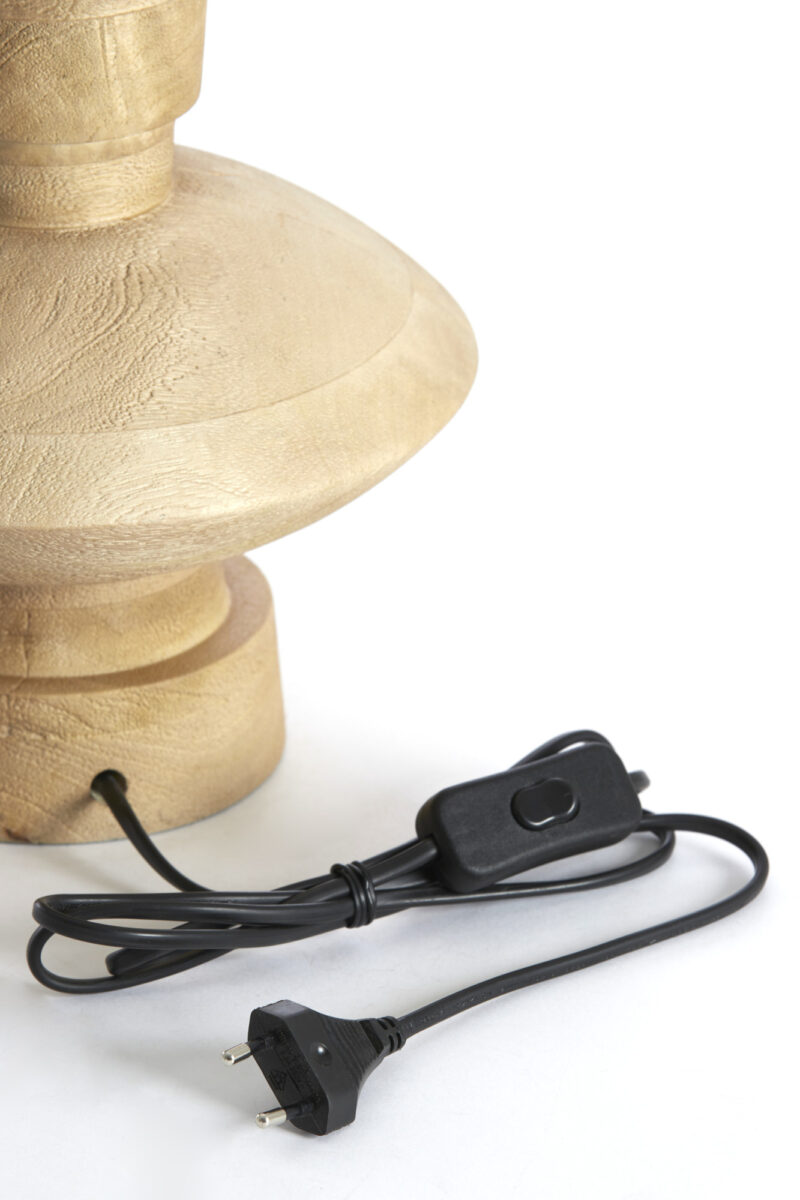 Diseño de base de lámpara de madera Light & Living Fiera - H. 25 cm - Imagen 6