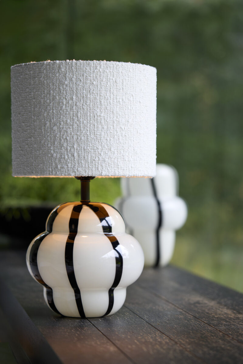 Pantalla de lámpara blanca en forma de cilindro Light & Living Bolero - Ø 25 cm - Imagen 4