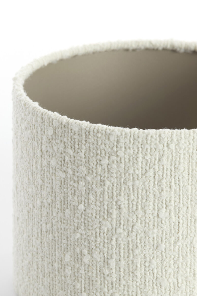 Pantalla de lámpara de forma cilíndrica blanca Light & Living Bolero - Ø 20 cm - Imagen 5