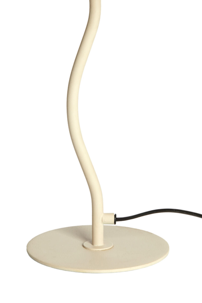 Lámpara de mesa tipo seta curvada en blanco estilo japandi Light & Living Elimo - H. 50 cm - Imagen 6