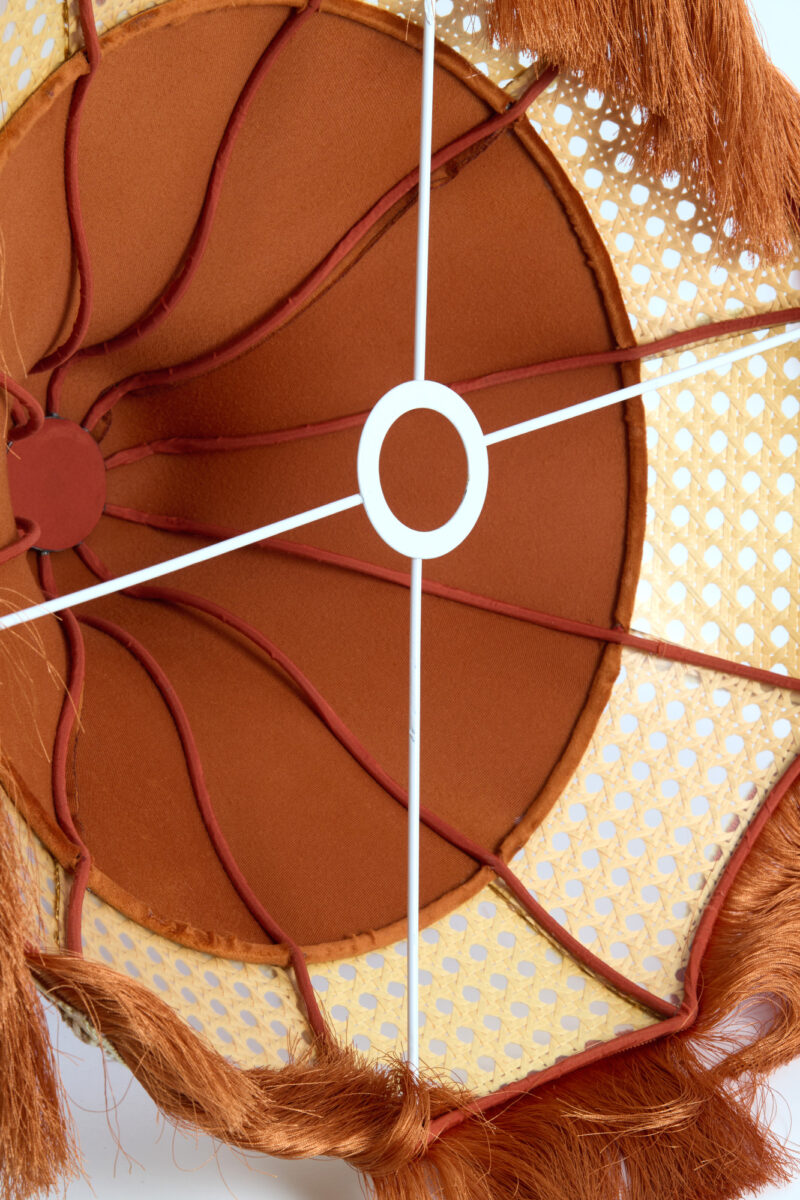 Pantalla de lámpara de flecos estilo retro Light & Living Mizia - Ø 45 cm - Imagen 6