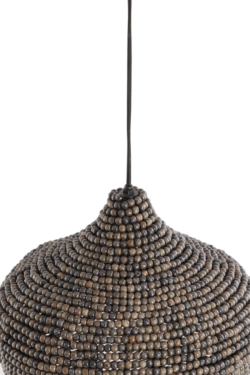 Lámpara colgante con pantalla de cuentas de madera Light & Living Kalenga - Ø 28 cm - Imagen 4