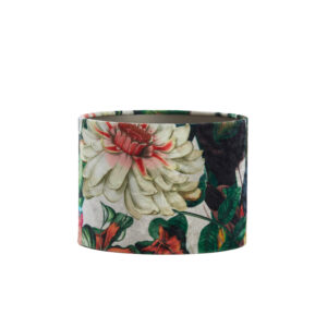 Pantalla de lámpara en forma de cilindro con estampado de flores Light & Living Dahlia - Ø 25 cm