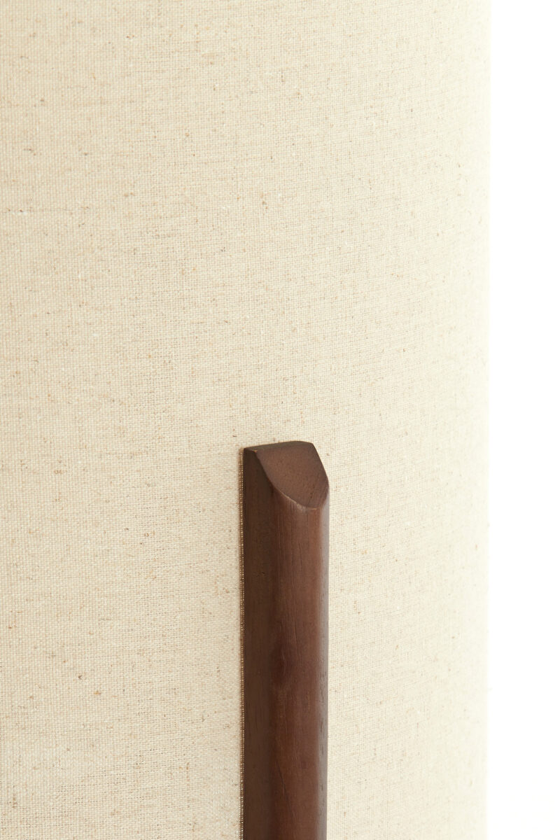 Lámpara de mesa con tejido en tono natural Light & Living Litto – H. 44 cm - Imagen 5