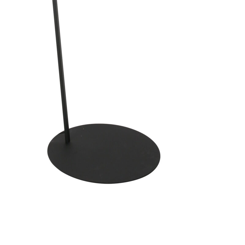Lámpara negra moderna con pantalla de lino Anne Lighting ZigZag - Imagen 10