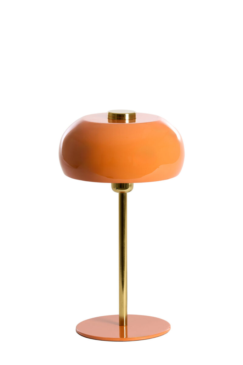 Lámpara de mesa moderna en naranja brillante Light & Living Surin - H. 40 cm - Imagen 2