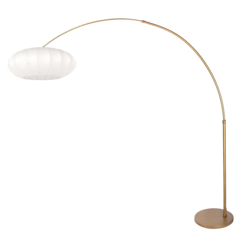 Lámpara bronce con pantalla de lino blanco Steinhauer Sparkled Light - Imagen 2