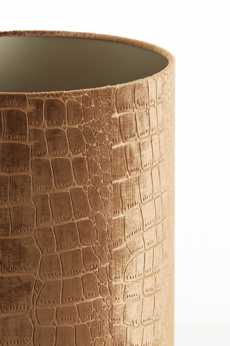 Pantalla de lámpara dorada con estampado de cocodrilo Light & Living Praya - Ø 30 cm - Imagen 7