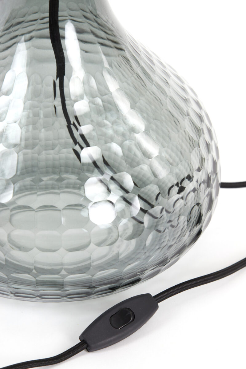 Base de lámpara de vidrio con tono ahumado Light & Living Maeko – H. 36 cm - Imagen 4