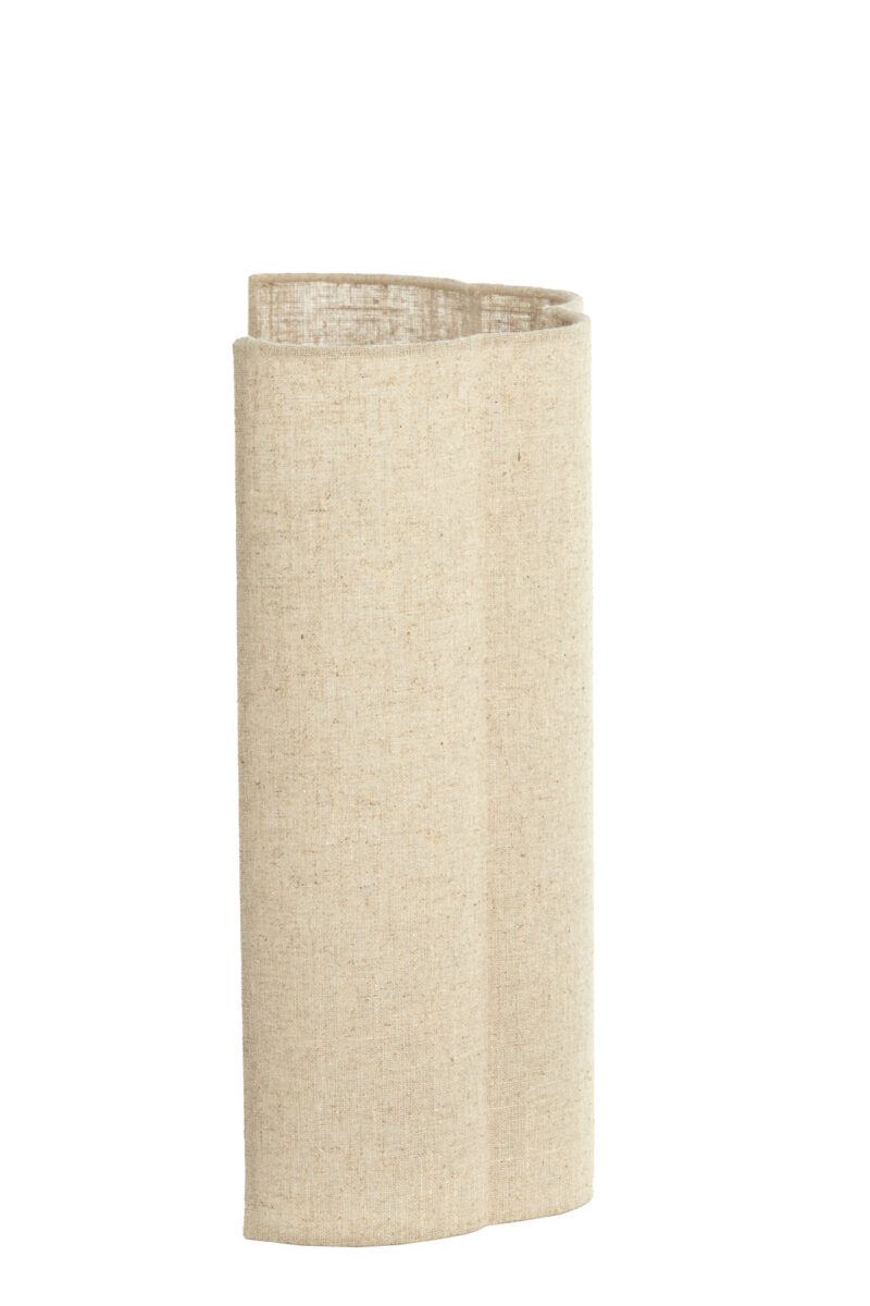 Pantalla de tela en color natural Light & Living Fringe – H. 40 cm - Imagen 3