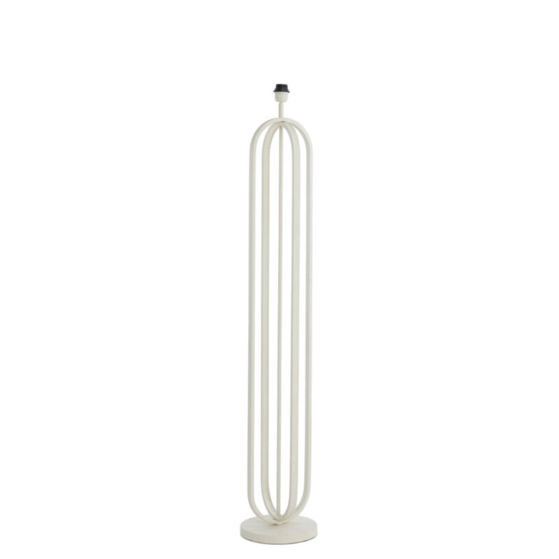 Base de lámpara metálica moderna blanca Light & Living Aster - H. 140 cm