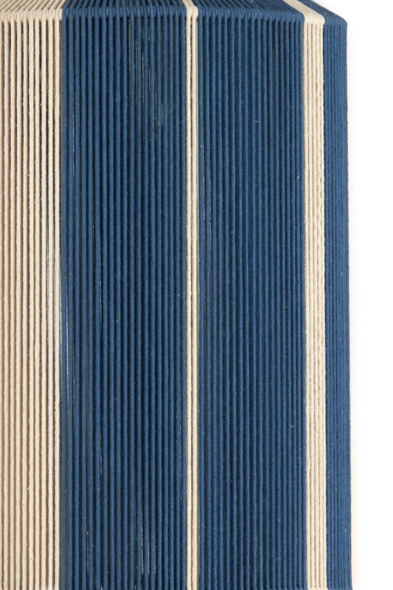 Lámpara colgante azul con rayas y tejido Light & Living Kozana - Ø 36 cm - Imagen 5