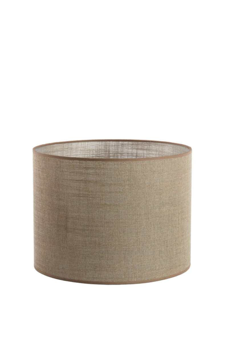 Pantalla de lámpara de tela cilíndrica beige Light & Living Caden - Ø 40 cm - Imagen 2