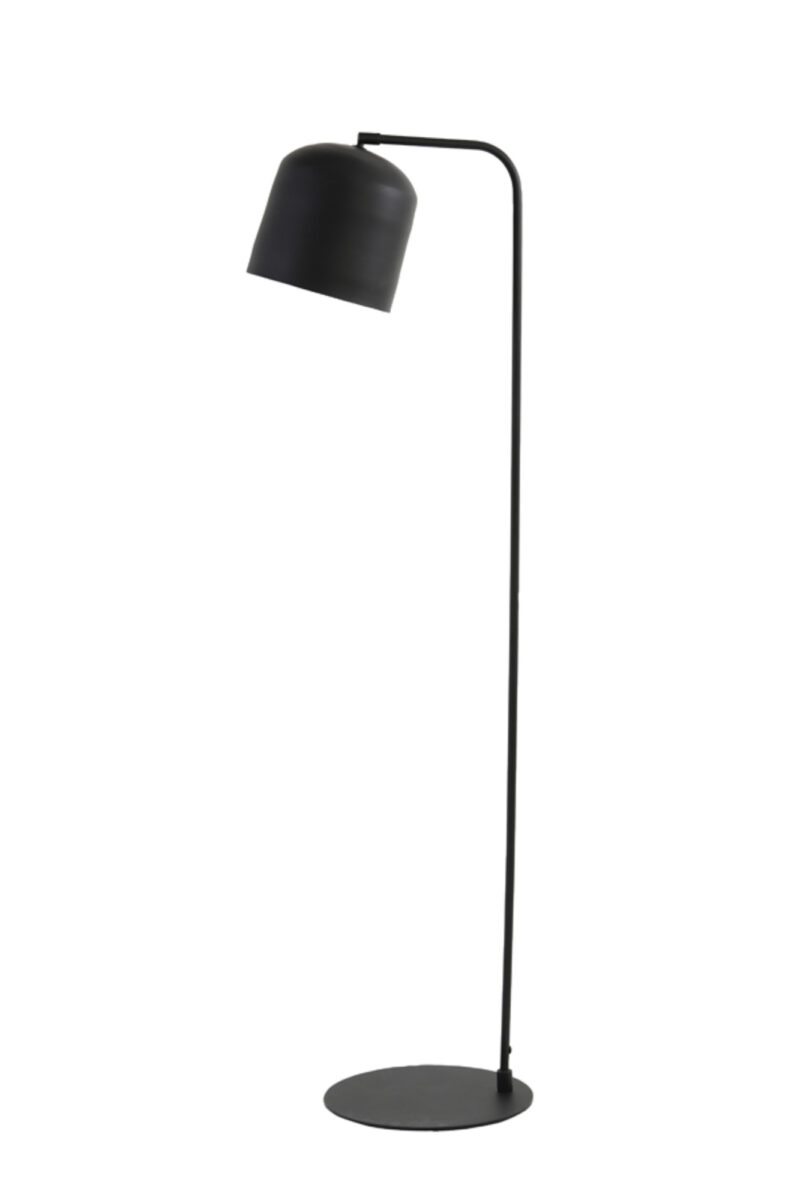 Lámpara de pie negra con pantalla cilíndrica Light & Living Aleso – H. 138 cm - Imagen 2