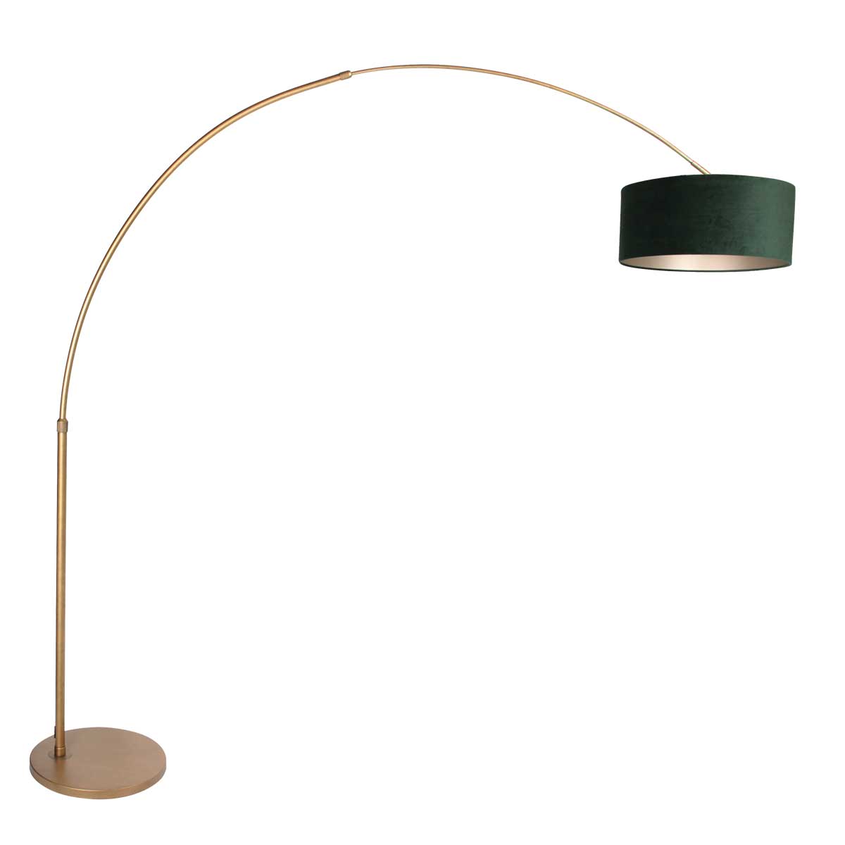 Lámpara bronce con pantalla de terciopelo verde Steinhauer Sparkled Light
