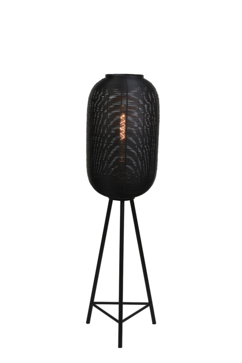 Lámpara de pie negra con base Light & Living Tomek – H. 136 cm - Imagen 6
