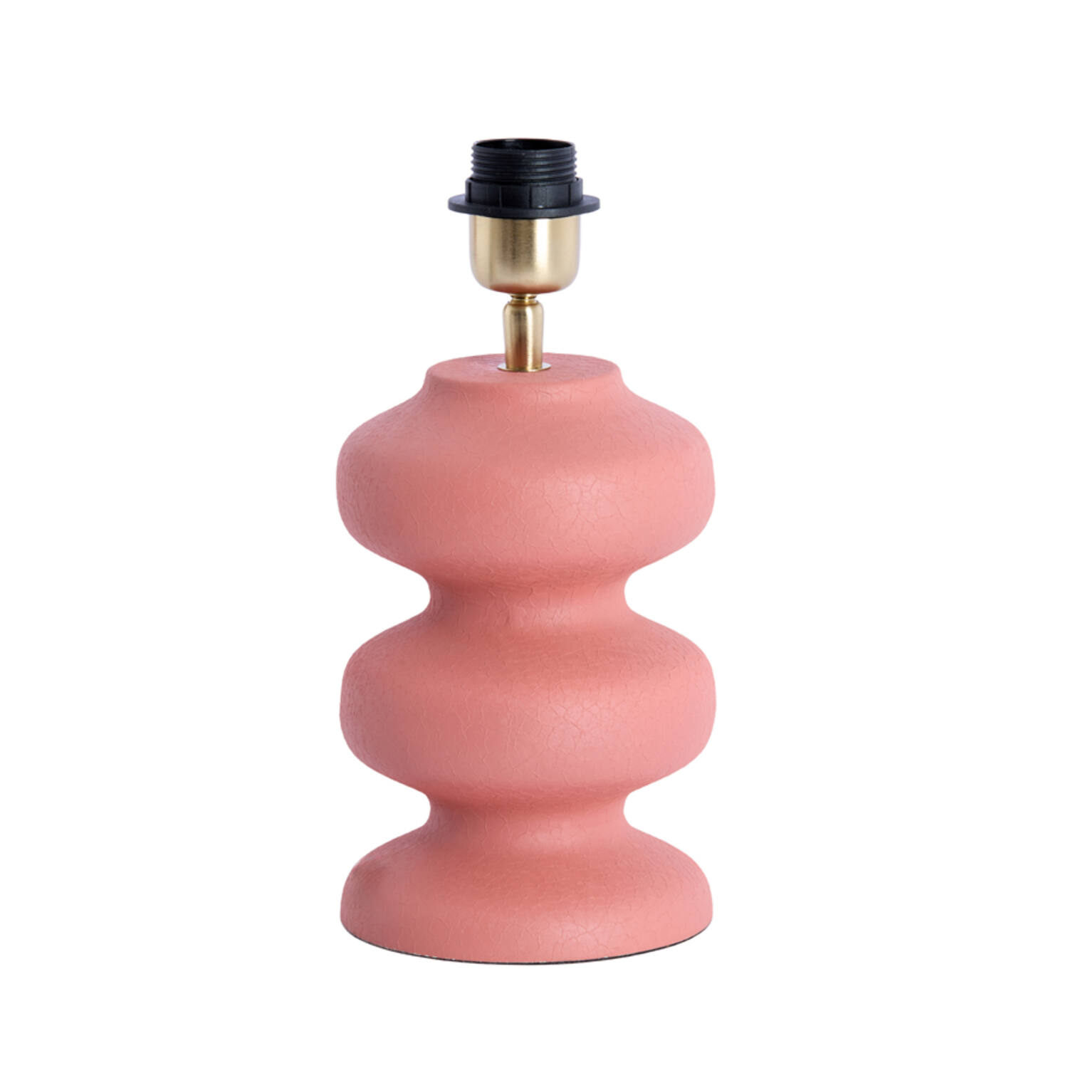 Base de lámpara de cerámica rosa Light & Living Soroca - H. 24 cm