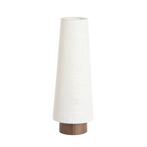 Lámpara de mesa blanca con forma de cono Light & Living Howie - H. 52,5 cm