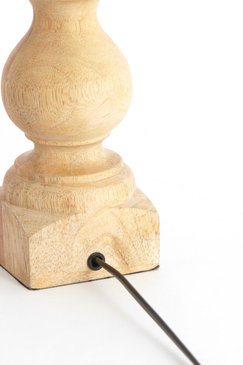 Base de lámpara decorativa de madera Light & Living Cumani - H. 36 cm - Imagen 6