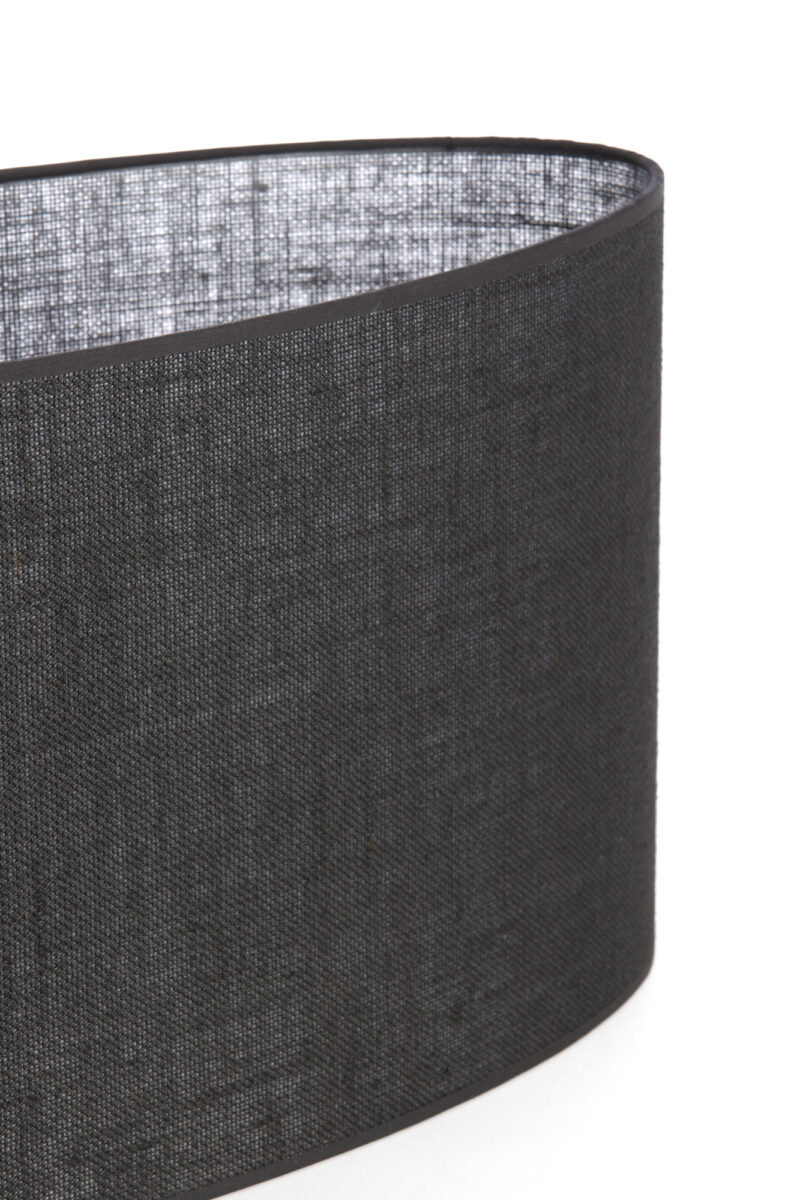 Pantalla de lámpara negra en forma cilíndrica Light & Living Sendai - H. 32 cm - Imagen 5