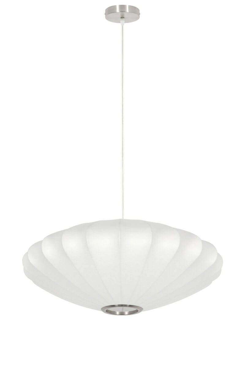 Lámpara colgante blanca con forma de concha Light & Living Fay - Ø 60 cm - Imagen 2
