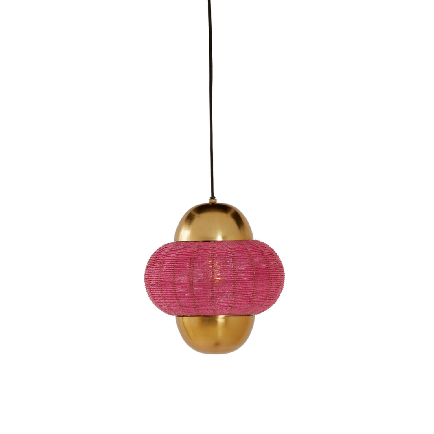 Lámpara dorada y rosa de diseño elegante Light & Living Cetara - Ø 26 cm