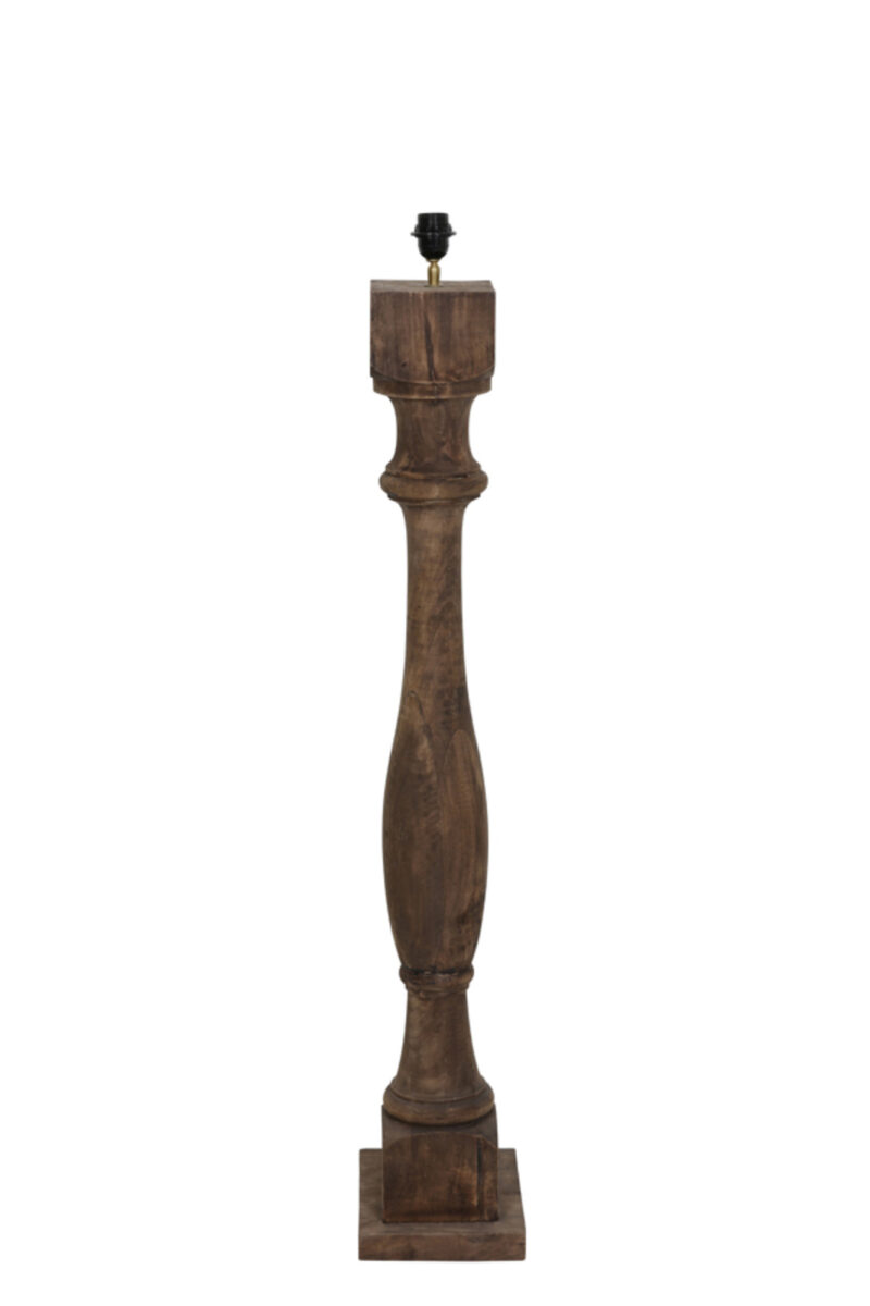 Base de lámpara de madera en estilo original Light & Living Robbia - H. 125 cm - Imagen 2