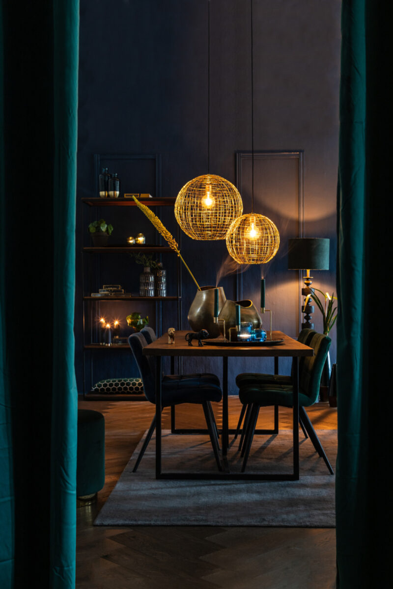 Base de lámpara dorada estilo vintage Light & Living Gody - H. 137 cm - Imagen 4