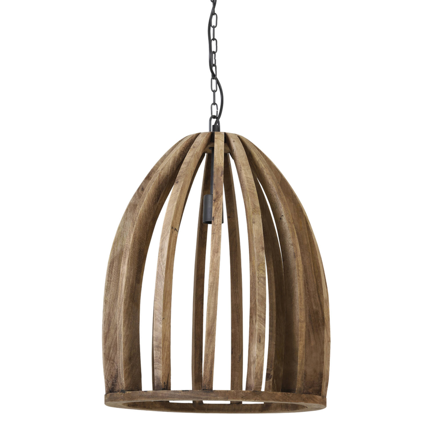 Lámpara colgante de madera con diseño tipo jaula Light & Living Haranka - Ø 47 cm