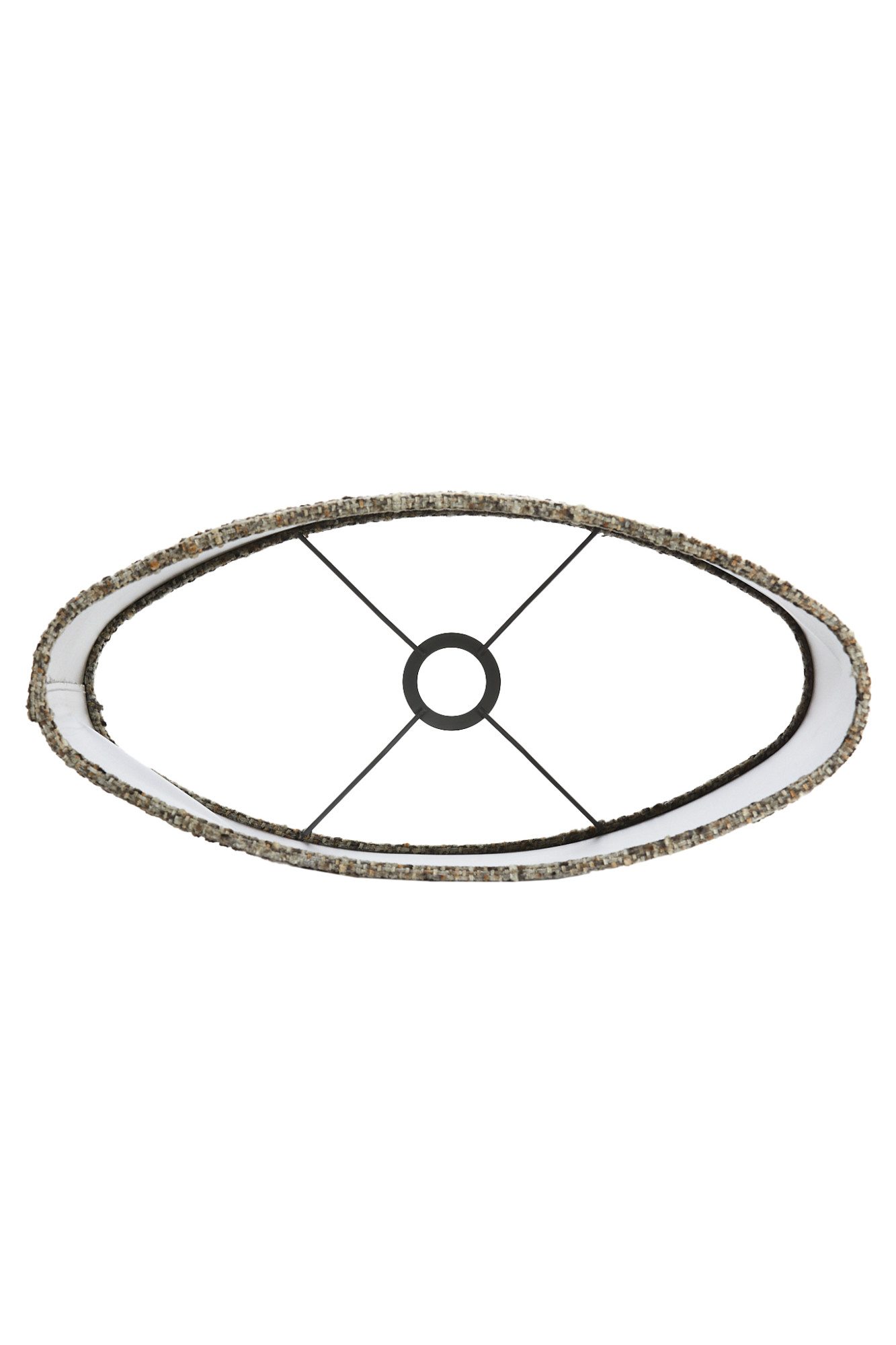 Pantalla de lámpara cilíndrica tapizada en beige Light & Living Osire - Imagen 7