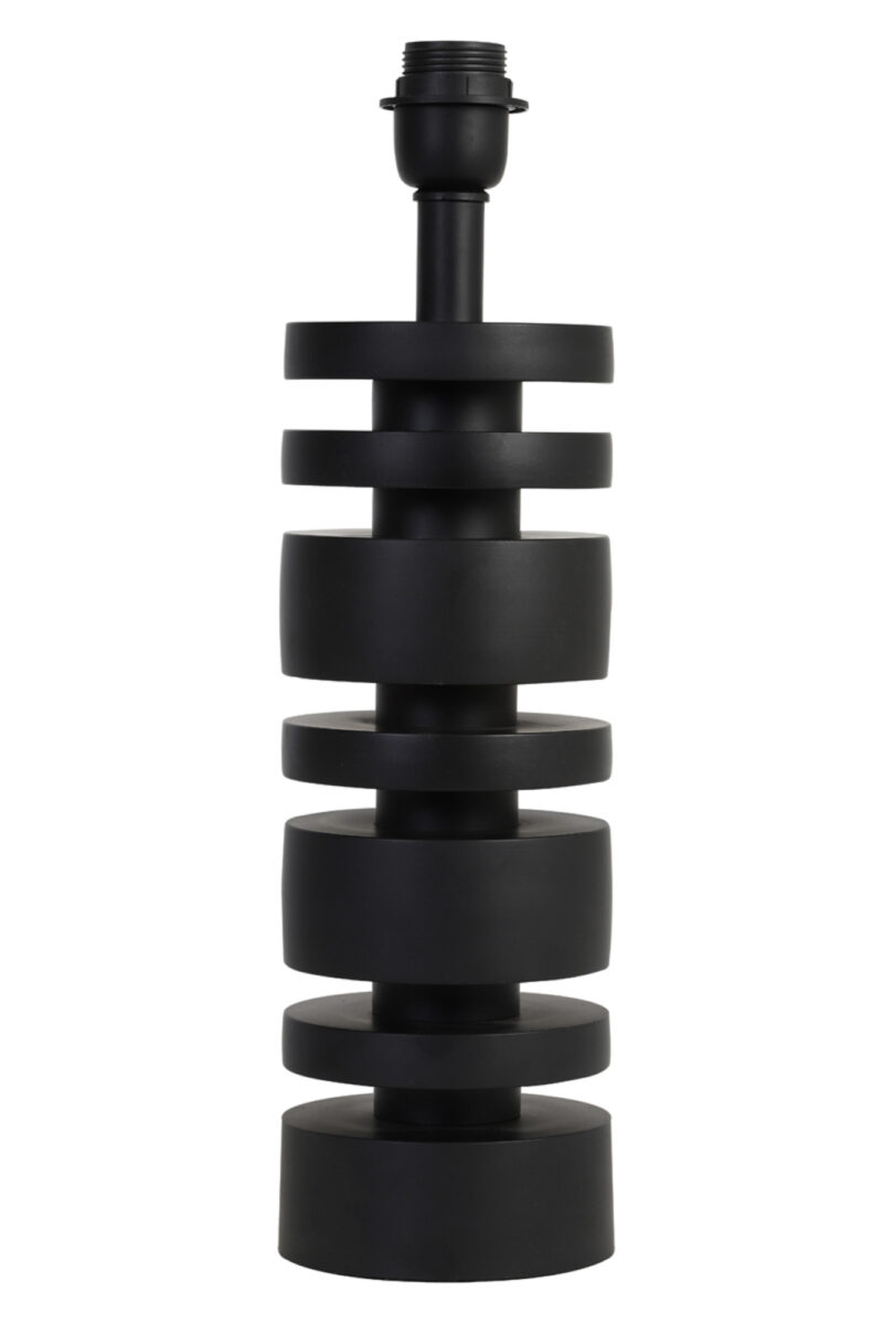 Base de lámpara negra moderna con estilo Light & Living Desley - H. 40 cm - Imagen 2