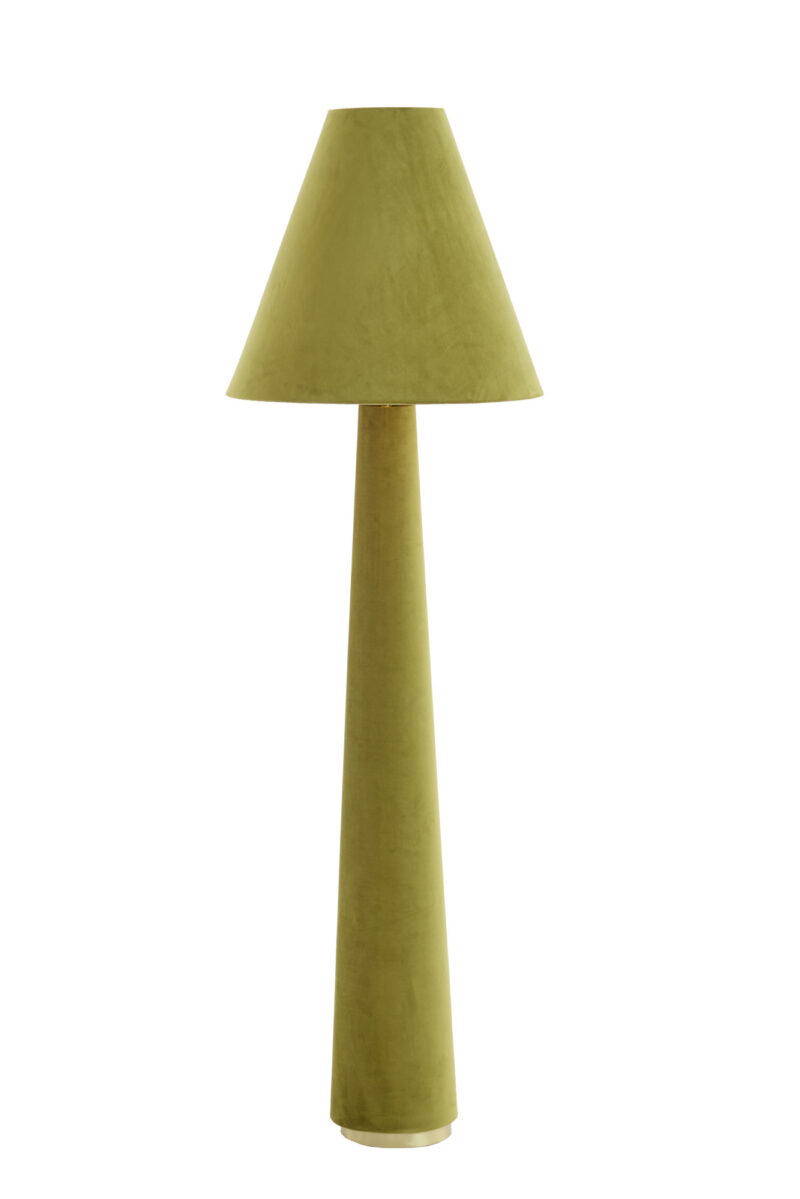 Lámpara de pie verde oliva estilo retro Light & Living Devia - H. 168 cm - Imagen 2