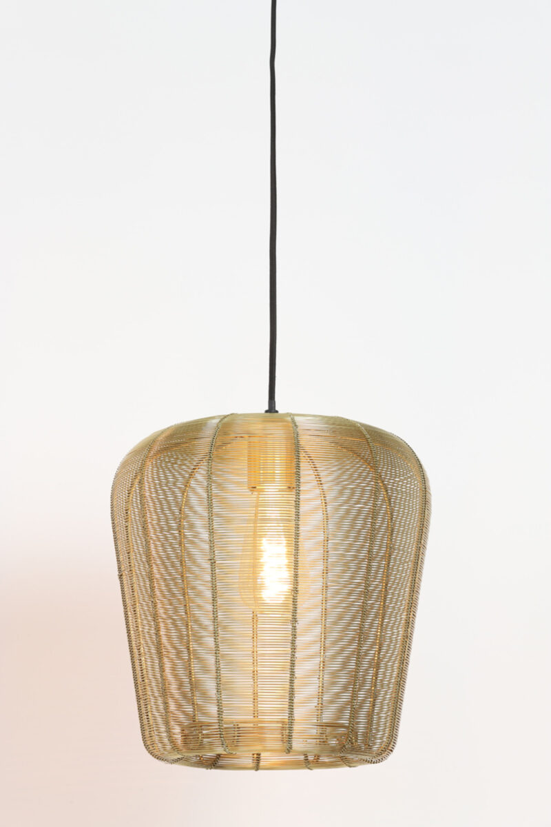 Lámpara metálica dorada para interiores Light & Living Adeta - Ø 28 cm - Imagen 3