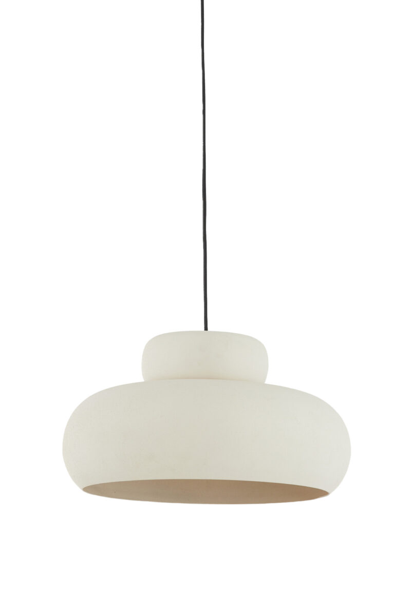 Lámpara moderna blanca de líneas limpias Light & Living Neiva - Ø 39 cm - Imagen 2