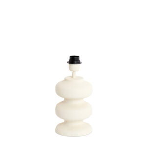 Base de lámpara de cerámica beige Light & Living Soroca - H. 24 cm