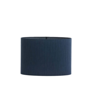 Pantalla cilíndrica azul Light & Living Harper – H. 32 cm