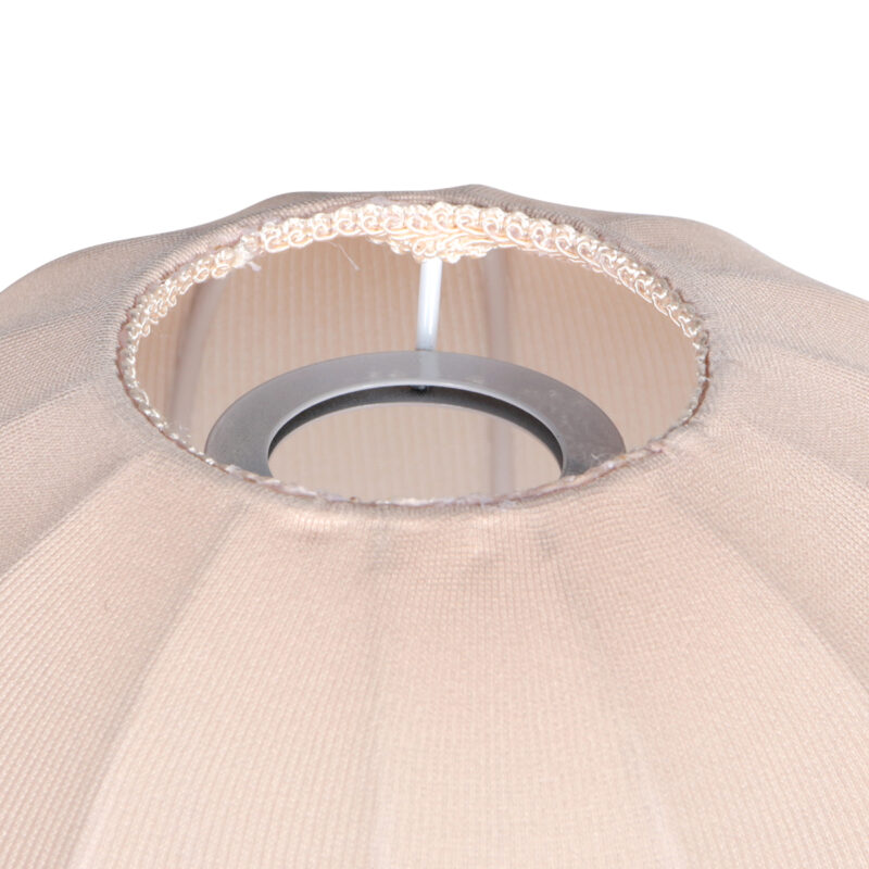 Pantalla de forma de gota en textil beige Mexlite – Ø 25 cm - Imagen 5
