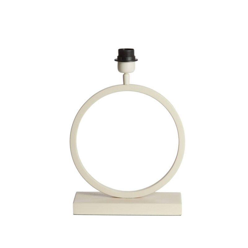 Base de lámpara beige moderna con forma circular Light & Living Liva