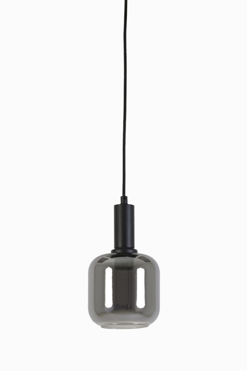 Lámpara de vidrio gris translúcido para iluminación suave Light & Living Lekar - Ø 21 cm - Imagen 2