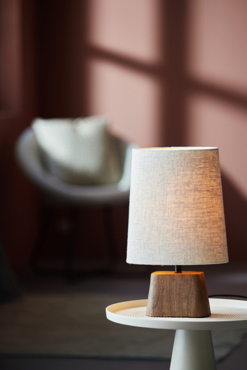 Base de lámpara de madera con casquillo Light & Living Kardan - H. 19 cm - Imagen 5