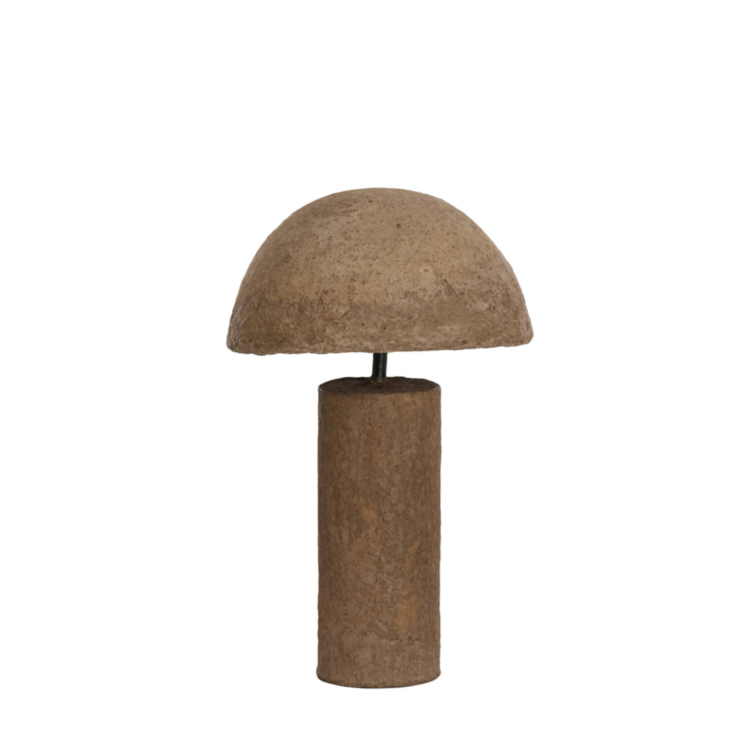 Lámparas de mesa cilíndricas de piedra Light & Living Qazu - H. 48 cm