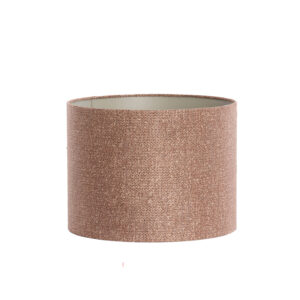 Pantalla de lámpara de tela marrón en forma de cilindro Light & Living Brandy - Ø 40 cm