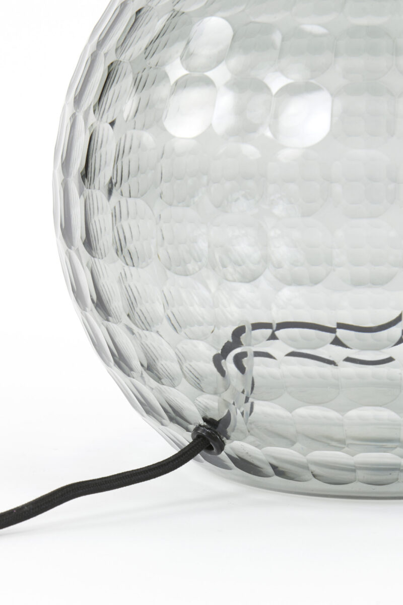 Lámpara de bola de vidrio acanalado Light & Living Taiki – H. 32 cm - Imagen 4