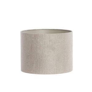 Lámpara de tela beige con forma cilíndrica Light & Living Brandy - Ø 40 cm