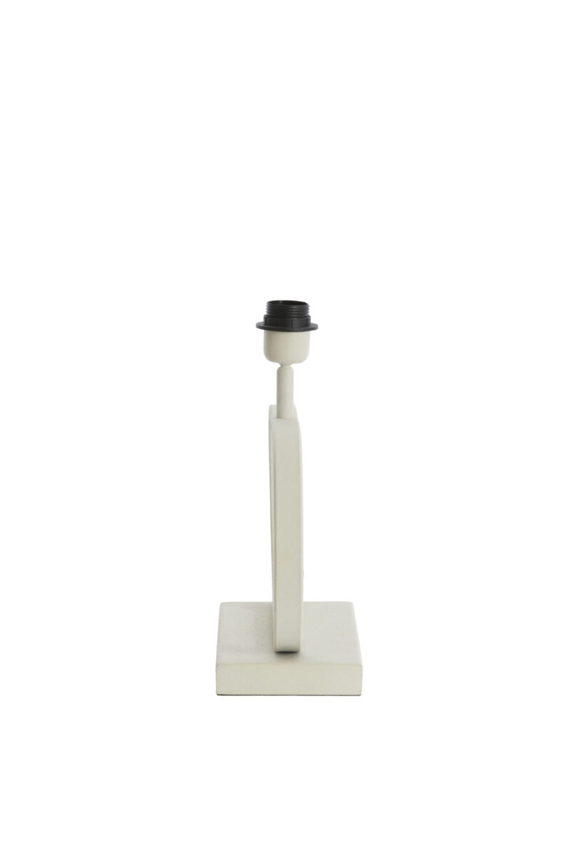Base de lámpara pequeña blanca moderna Light & Living Jamiro - H. 29 cm - Imagen 4